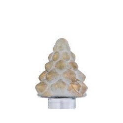 PTMD Ozain Cream glass tree statue matt marble XS