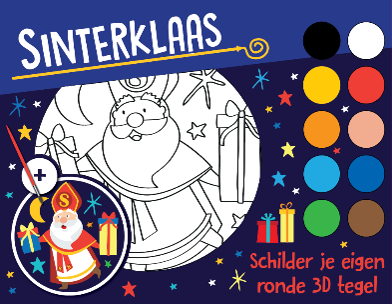 Paint your own 3D tile Sinterklaas