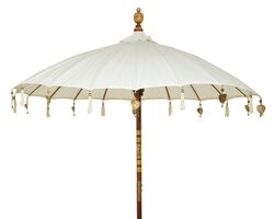 Parasol katoen d200h230cm off-white