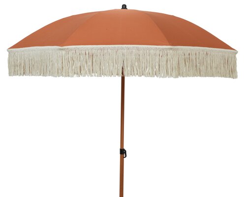 Parasol polyester d200h210cm terra