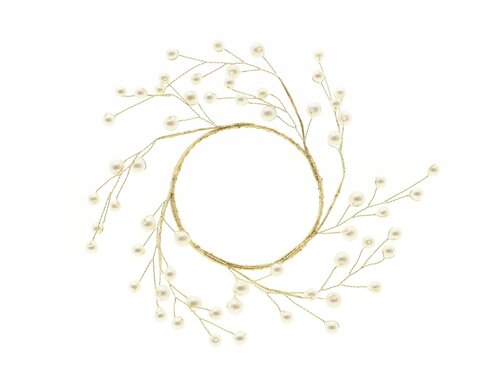 Parel kaars ring d16h5cm goud