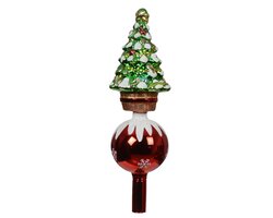 Piek glas l8.5b8.3h29cm groen - afbeelding 1