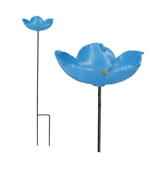 Pieterpik Voederschaal op steker myosotis l75cm