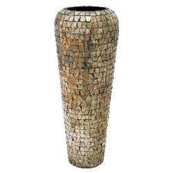 PTMD Pietro Gold iron pot with antique glass mosaic S