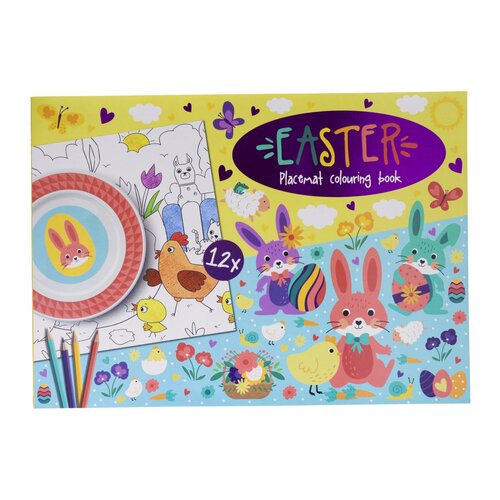 Placemat colouring book Easter