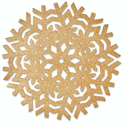Placemat ice d38cm gold
