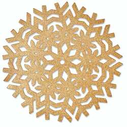 Placemat ice d38cm gold