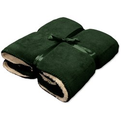 Plaid coby l160b130cm donkergroen