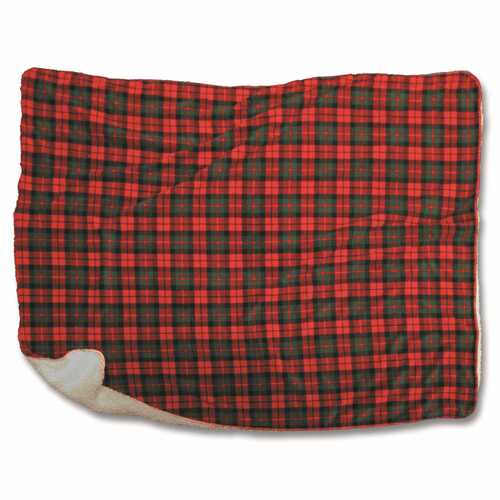 Plaid falun l160b130cm rood/grn
