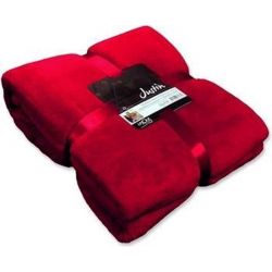 Plaid justin l200b150cm rood