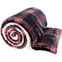 Plaid larsson l200b150cm d.grijs