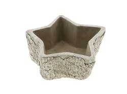 Planter vibrant ster l20b20h8 grijs