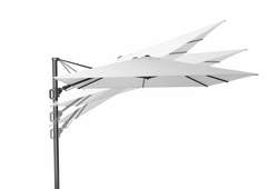 Platinum Zweefparasol Challenger T²  3x3 Antraciet/Wit - afbeelding 3
