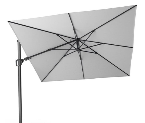 Platinum Zweefparasol Challenger T²  3x3 Antraciet/Wit - afbeelding 1