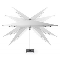 Platinum Zweefparasol Challenger T² premium 3x3 Antraciet/Havana excl. voet - afbeelding 2
