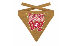 Plenty gifts Bandana xmas fav. dog gl. gold l