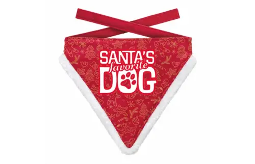 Plenty gifts Bandana xmas favorite dog paw red s