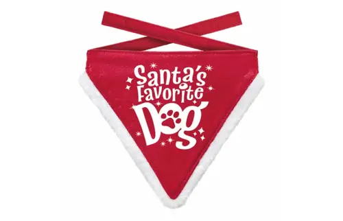 Plenty gifts Bandana xmas favorite dog red l