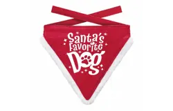 Plenty gifts Bandana xmas favorite dog red l