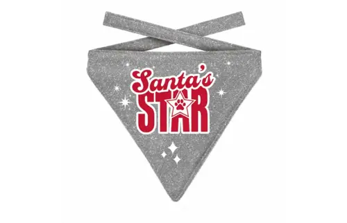 Plenty gifts Bandana xmas santa's st.dog silv.s