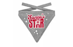 Plenty gifts Bandana xmas santa's st.dog silv.s