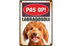 Plenty gifts Bord blik labradoodle (v)
