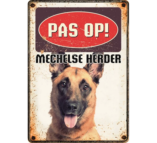 Plenty gifts Bord blik mechelse herder (v)