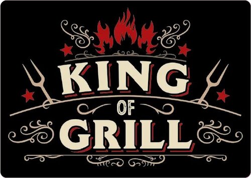Plenty Gifts Bordje metaal king of grill
