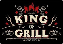 Plenty Gifts Bordje metaal king of grill