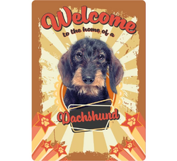 Plenty gifts Bordje metaal welcome home dachsh