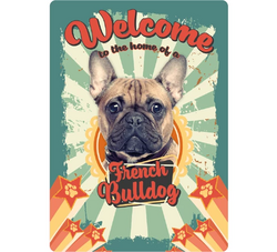 Plenty gifts Bordje metaal welcome home fr bull