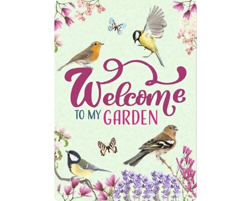 Plenty gifts Bordje metaal welcome to my garden