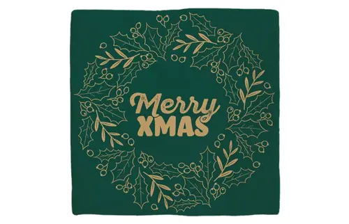 Plenty gifts Deco tegel xmas merry xmas green