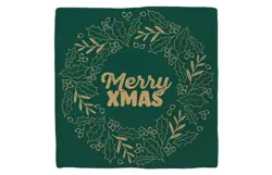 Plenty gifts Deco tegel xmas merry xmas green