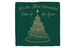 Plenty gifts Deco tegel xmas most wful time green