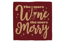 Plenty gifts Deco tegel xmas  the more wine