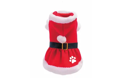 Plenty gifts Kostuum xmas red paw female xl