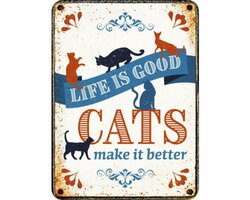 Plenty Gifts Magneet life is good cats