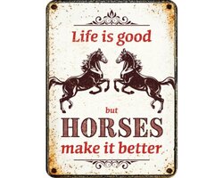 Plenty Gifts Magneet life is good horses
