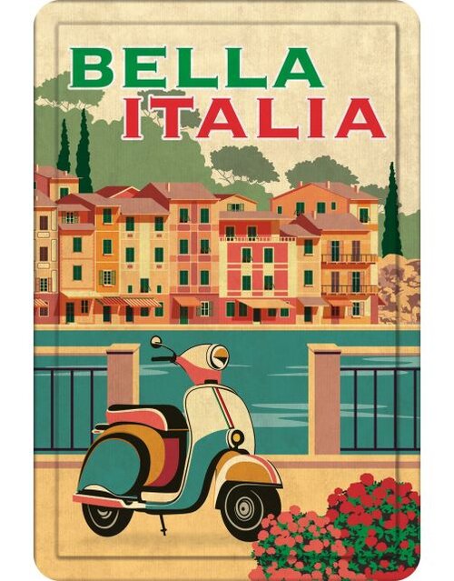 Plenty gifts Sign metal a4 bella italia (v)