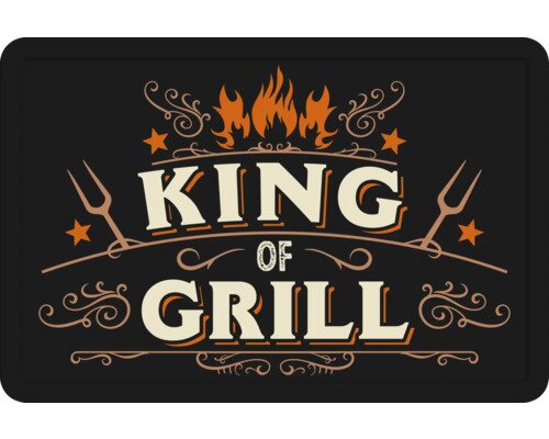 Plenty gifts Sign metal a4 king of grill (h)