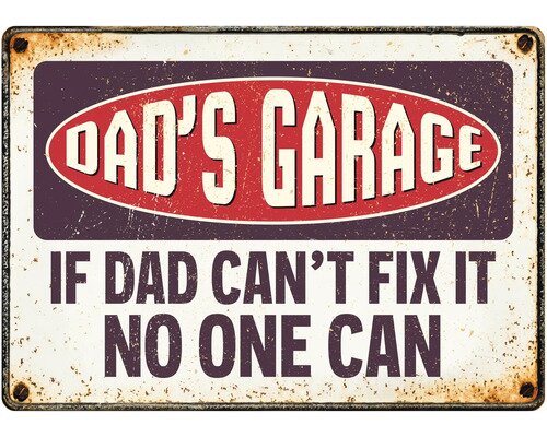 Plenty gifts Sign metal dads garage (h)