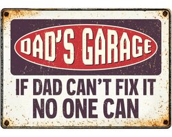 Plenty gifts Sign metal dads garage (h)