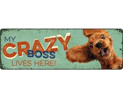 Plenty gifts Sign metal lk crazy boss