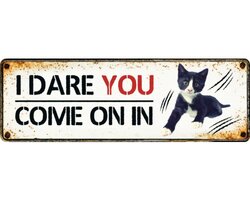 Plenty gifts Sign metal lk i dare you