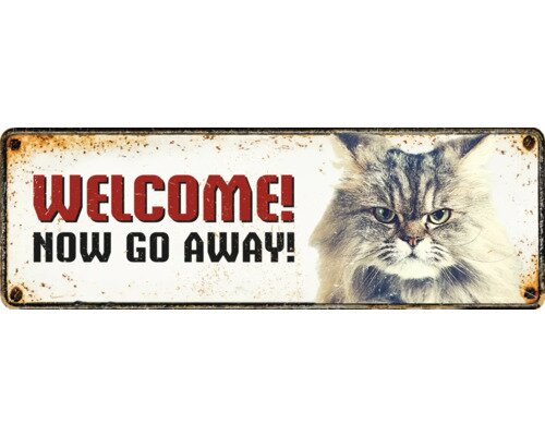 plenty gifts Sign metal lk welcome go away