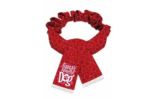 Plenty gifts Sjaal xmas favorite dog red paws m