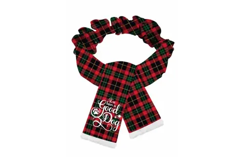 Plenty gifts Sjaal xmas good dog red green l