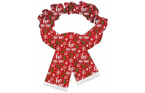 Plenty gifts Sjaal xmas hoho cat red s