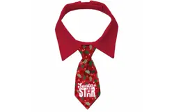Plenty gifts Stropdas xmas santa's star holly dog m